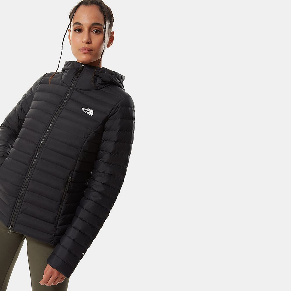 The North Face Hooded Jacket Womens Australia - The North Face Stretch Black Hiking (MBT-695183)